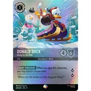 Disney Lorcana - Donald Duck - Along for the Ride - 220/204 Winterspell Epic